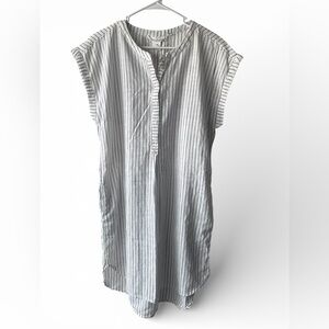 H&M black and white striped dress